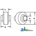 A & I Products Socket, Ball; Top Link - Cat II 8" x6" x2" A-BS104